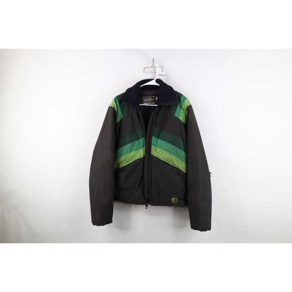 AS IS Vtg 70s 80s Arctic Cat Arcticwear Mens Medium Tall Snowmobile Jacket USA - Picture 1 of 16